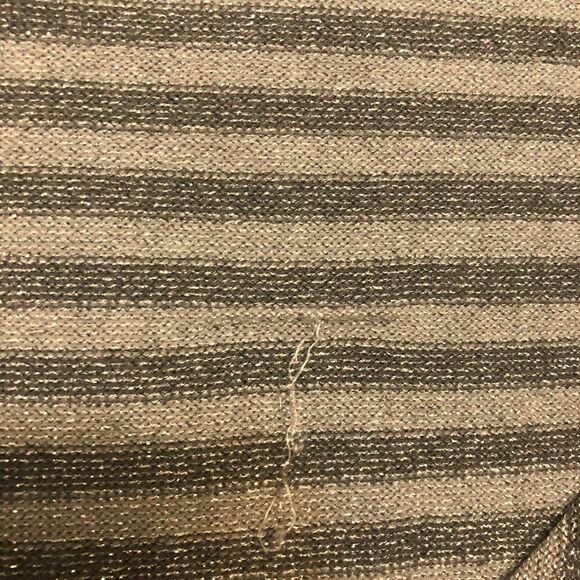 Lane Bryant knit gray metallic stripped button up cardigan sweater 18/20 - Picture 12 of 14